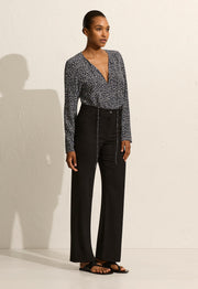 Popover Tie Blouse - Dandelion - Matteau